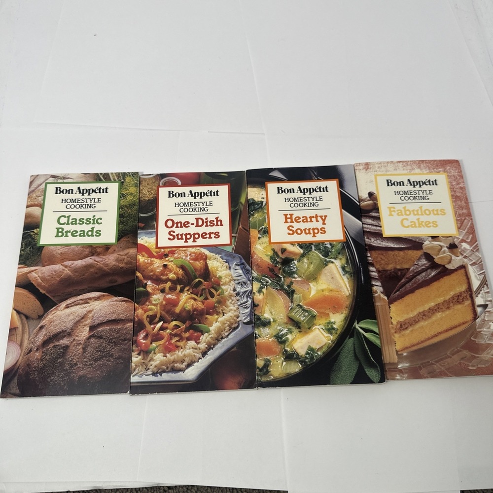 4 BON APPETIT HOMESTYLE COOKING BREADS SOUPS SUPPERS CAKES PB